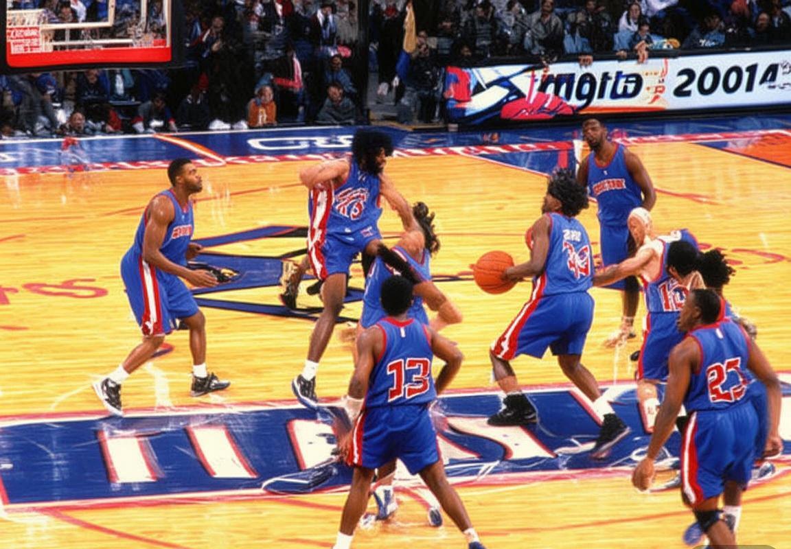 2004年NBA总决赛：活塞逆风翻盘，团队精神铸就冠军荣耀(图1)